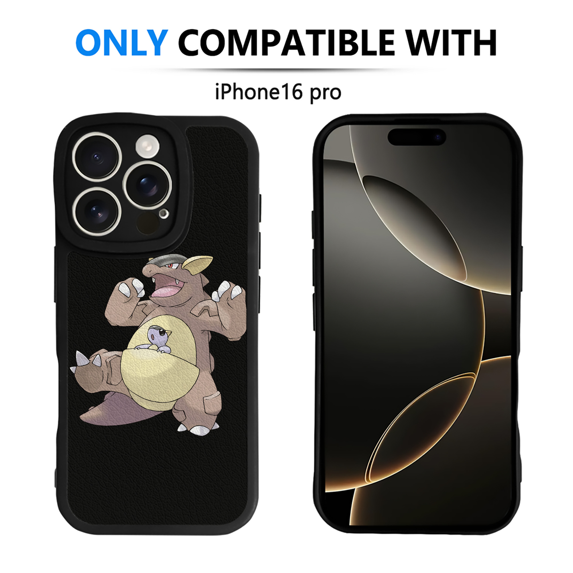 （画像用） ポケットモンスター Pokémon 【iPhone 16シリーズ対応】シリコンスマホケース（レザー調） 材質：シリコン